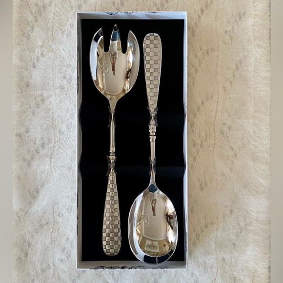 MacKenzie-Childs Check Salad Serving Set ✨NWT✨ - Picture 3 of 6
